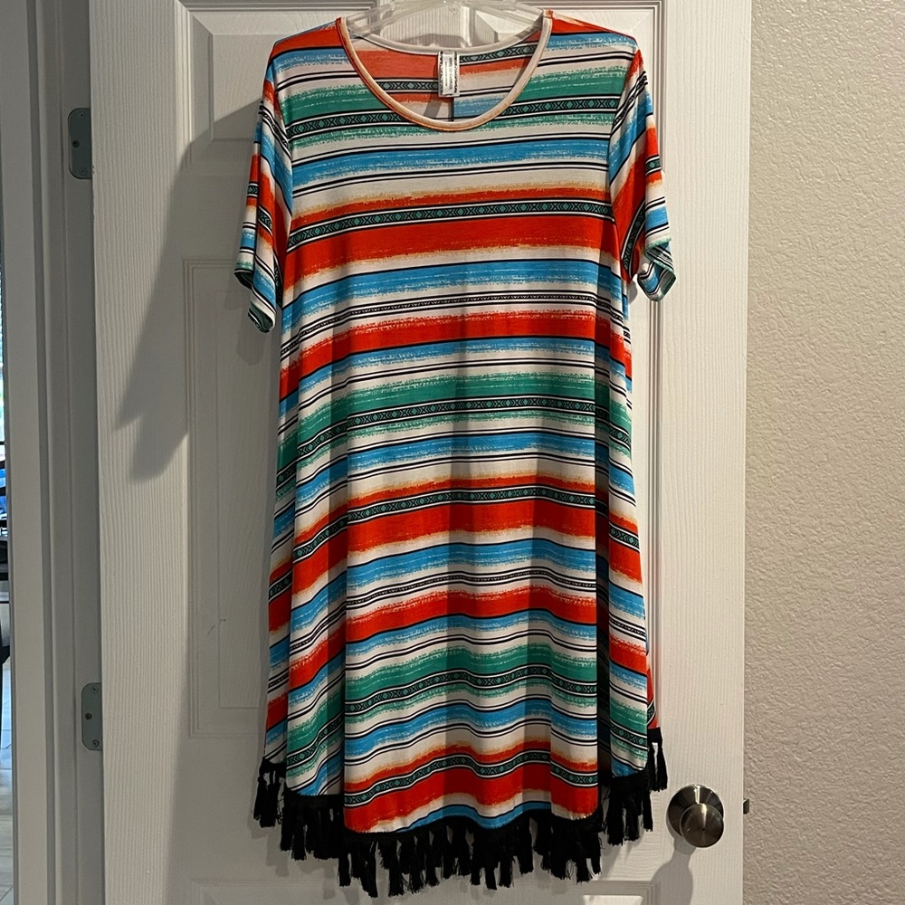 Giddy up glamour large serape dress with pockets